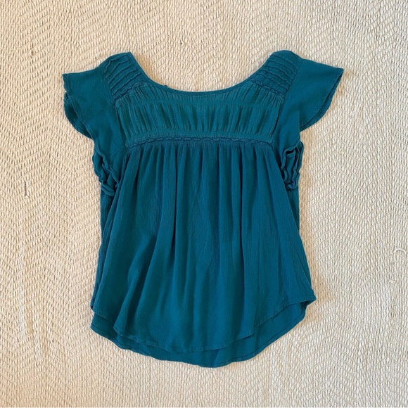 George Blue Flowy Top - Picture 2 of 11